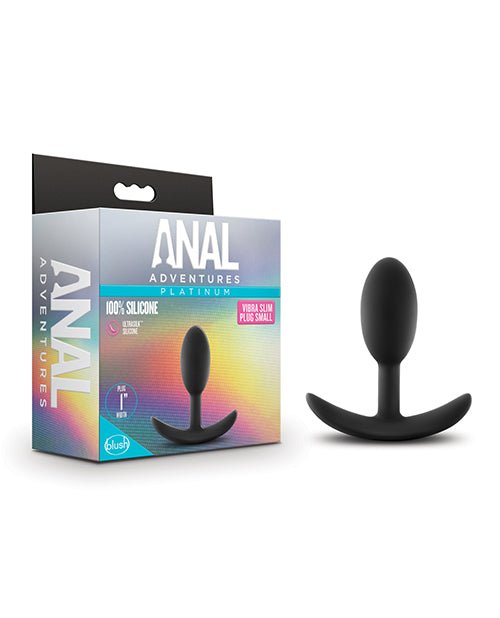 Blush Anal Adventures Platinum Silicone Vibra Slim Plug | Shop Lowest Prices at fonlove.shop