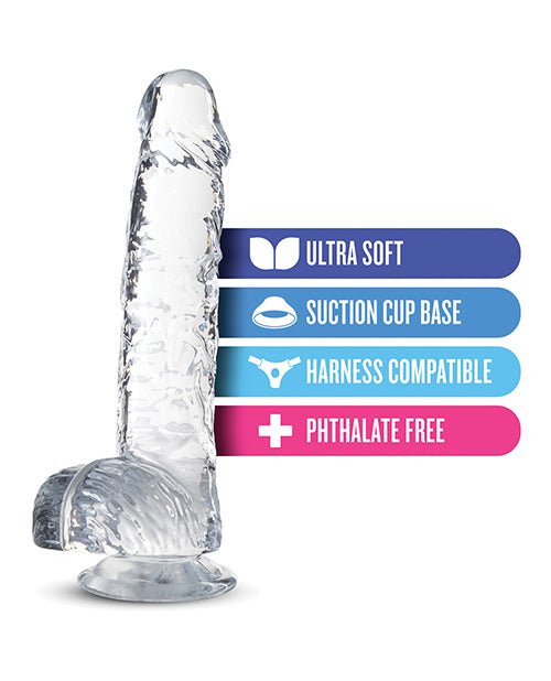 Blush Naturally Yours 8" Crystalline Dildo | Shop Lowest Prices at fonlove.shop