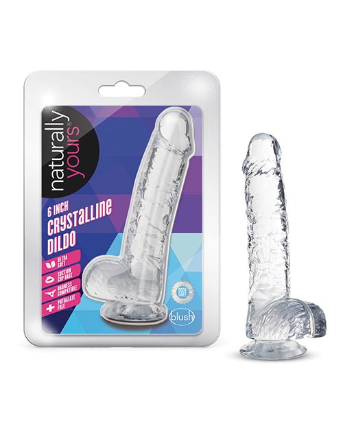 Blush Naturally Yours 8" Crystalline Dildo | Shop Lowest Prices at fonlove.shop
