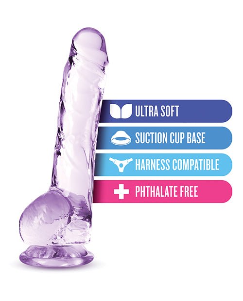 Blush Naturally Yours 8" Crystalline Dildo | Shop Lowest Prices at fonlove.shop