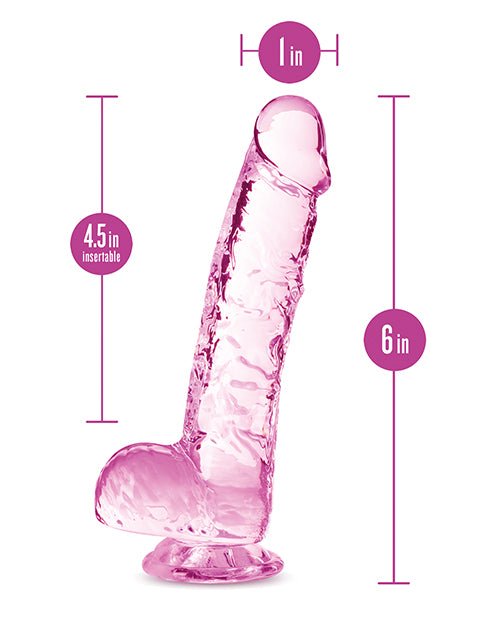 Blush Naturally Yours 8" Crystalline Dildo | Shop Lowest Prices at fonlove.shop