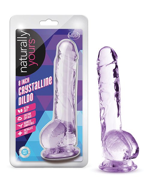 Blush Naturally Yours 8" Crystalline Dildo | Shop Lowest Prices at fonlove.shop