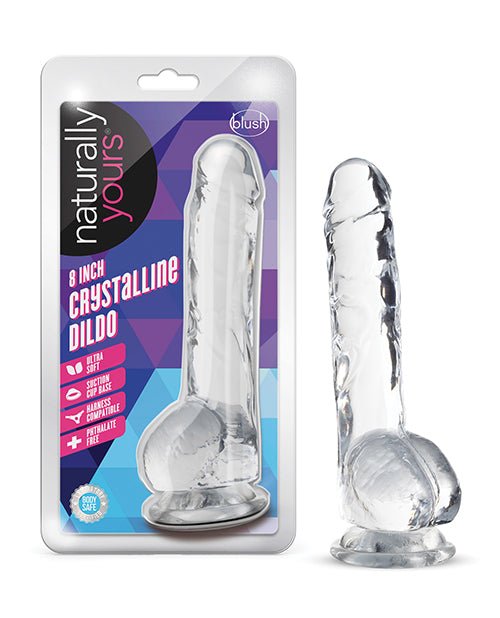 Blush Naturally Yours 8" Crystalline Dildo | Shop Lowest Prices at fonlove.shop