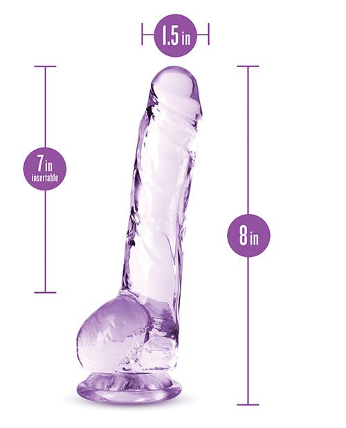 Blush Naturally Yours 8" Crystalline Dildo | Shop Lowest Prices at fonlove.shop