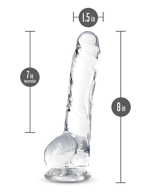 Blush Naturally Yours 8" Crystalline Dildo | Shop Lowest Prices at fonlove.shop
