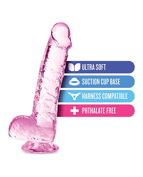 Blush Naturally Yours 8" Crystalline Dildo | Shop Lowest Prices at fonlove.shop