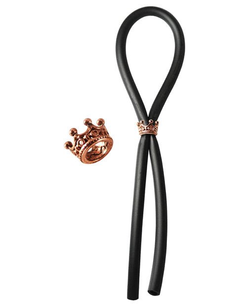 Bolo Silicone Lasso W/silver Crown Slider Ring | Shop Lowest Prices at fonlove.shop