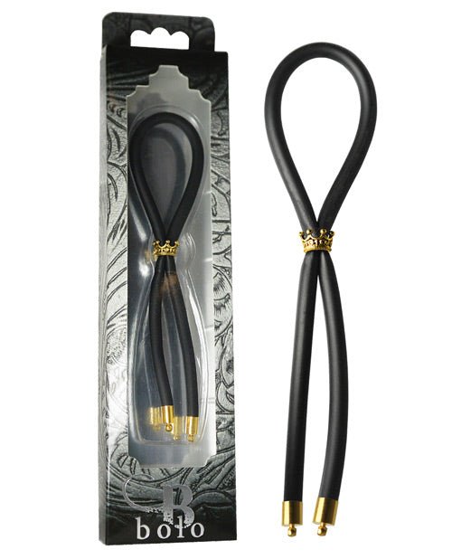 Bolo Silicone Lasso W/silver Crown Slider Ring | Shop Lowest Prices at fonlove.shop