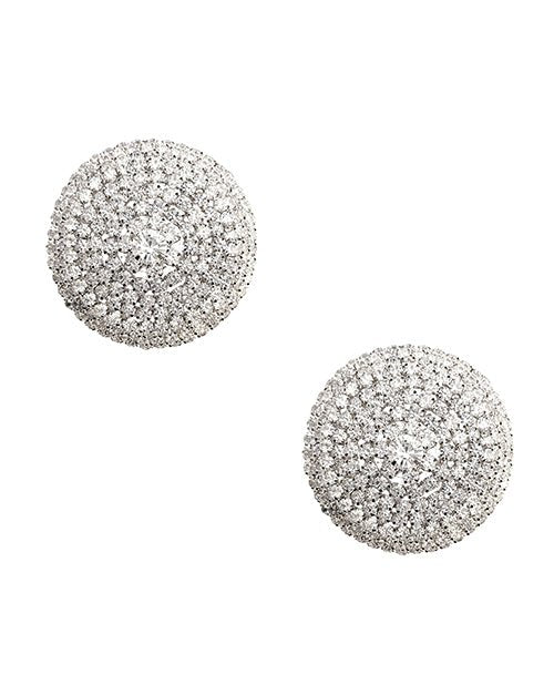 Burlesque Big O Crystal Jewel Reusable Silicone Nipztix - Silver O/s | Shop Lowest Prices at fonlove.shop
