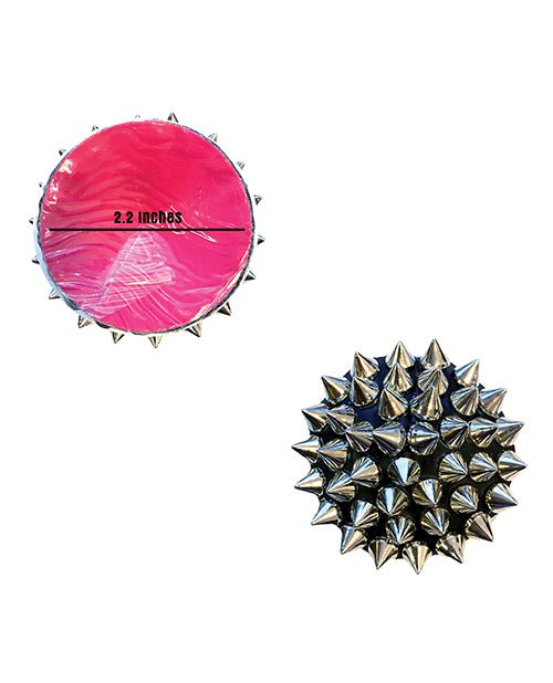 Burlesque Bowser Spike Pleather Reusable Silicone Nipztix - Silver/black O/s | Shop Lowest Prices at fonlove.shop