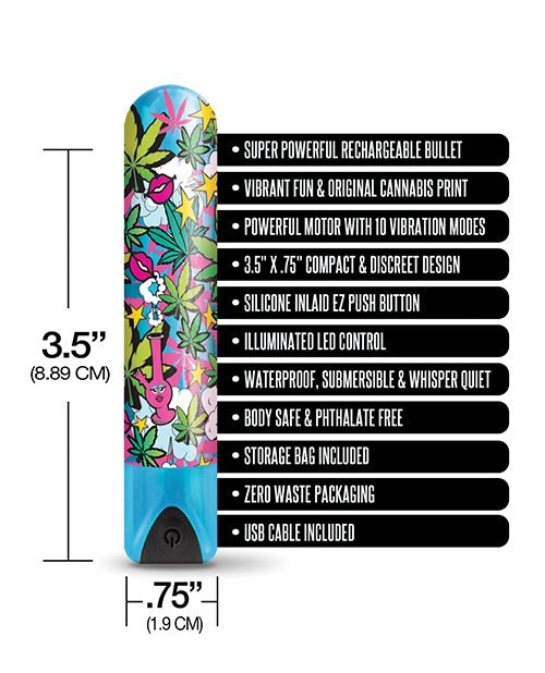 Buzzed 3.5" Rechargeable Bullet Stoner Chick | Shop Lowest Prices at fonlove.shop