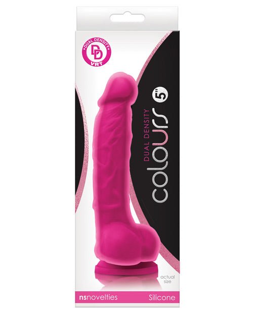 Colours Dual Density 5" Dong w/ Balls & Suction Cup | Shop Lowest Prices at fonlove.shop