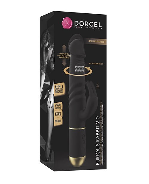 Dorcel Thrusting & Spinning Furious Rabbit 2.0 - Black | Shop Lowest Prices at fonlove.shop