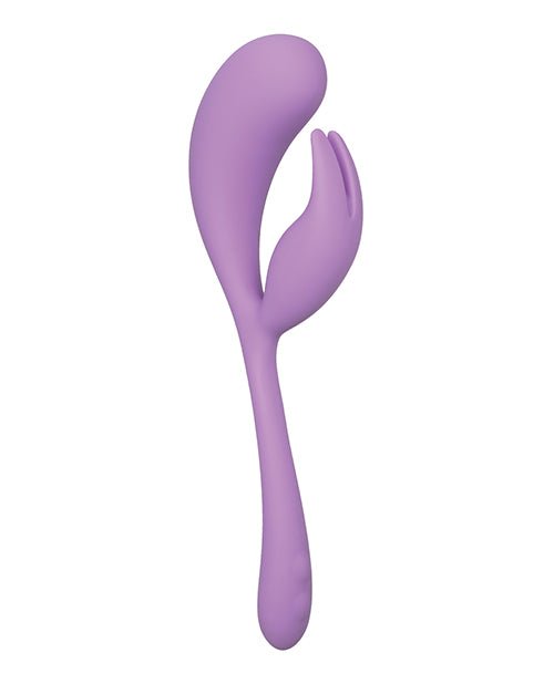 Elle Liquid Silicone Dual Flicker - Purple | Shop Lowest Prices at fonlove.shop
