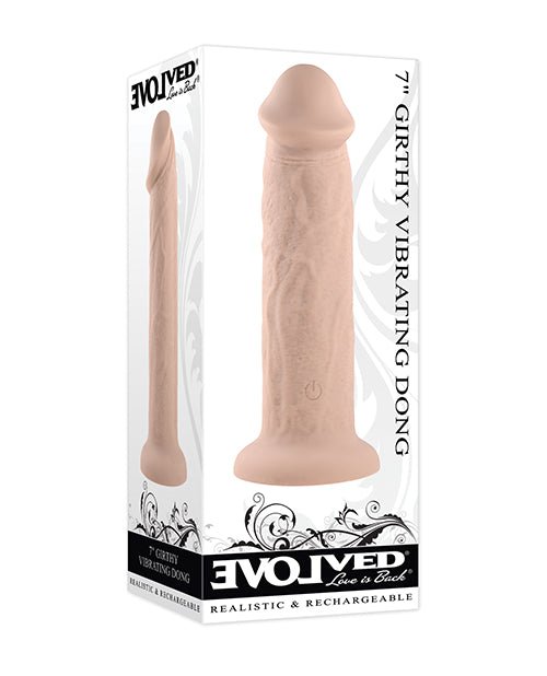 Evolved 7" Girthy Vibrating Dong | Shop Lowest Prices at fonlove.shop