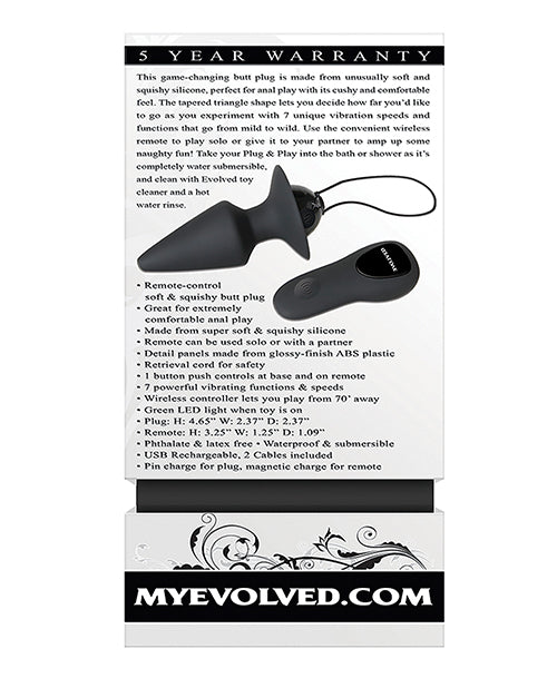 Evolved Plug & Play Remote Anal Plug | Shop Lowest Prices at fonlove.shop