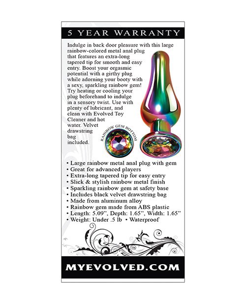 Evolved Rainbow Metal Plug | Shop Lowest Prices at fonlove.shop