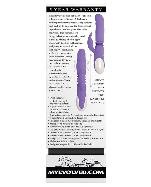 Evolved Thick & Thrust Bunny Dual Stim Rechargeable | Shop Lowest Prices at fonlove.shop