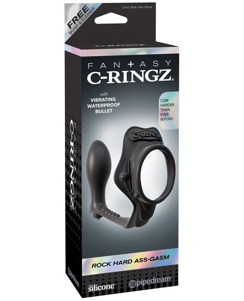 Fantasy C - ringz Rock Hard Ass - gasm Vibrating Ring - Black | Shop Lowest Prices at fonlove.shop