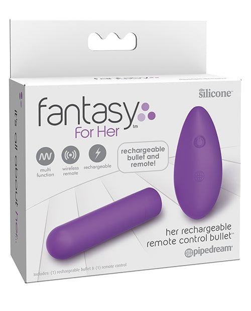 Fantasy For Her Rechargeable Remote Control Bullet - Purple | Shop Lowest Prices at fonlove.shop