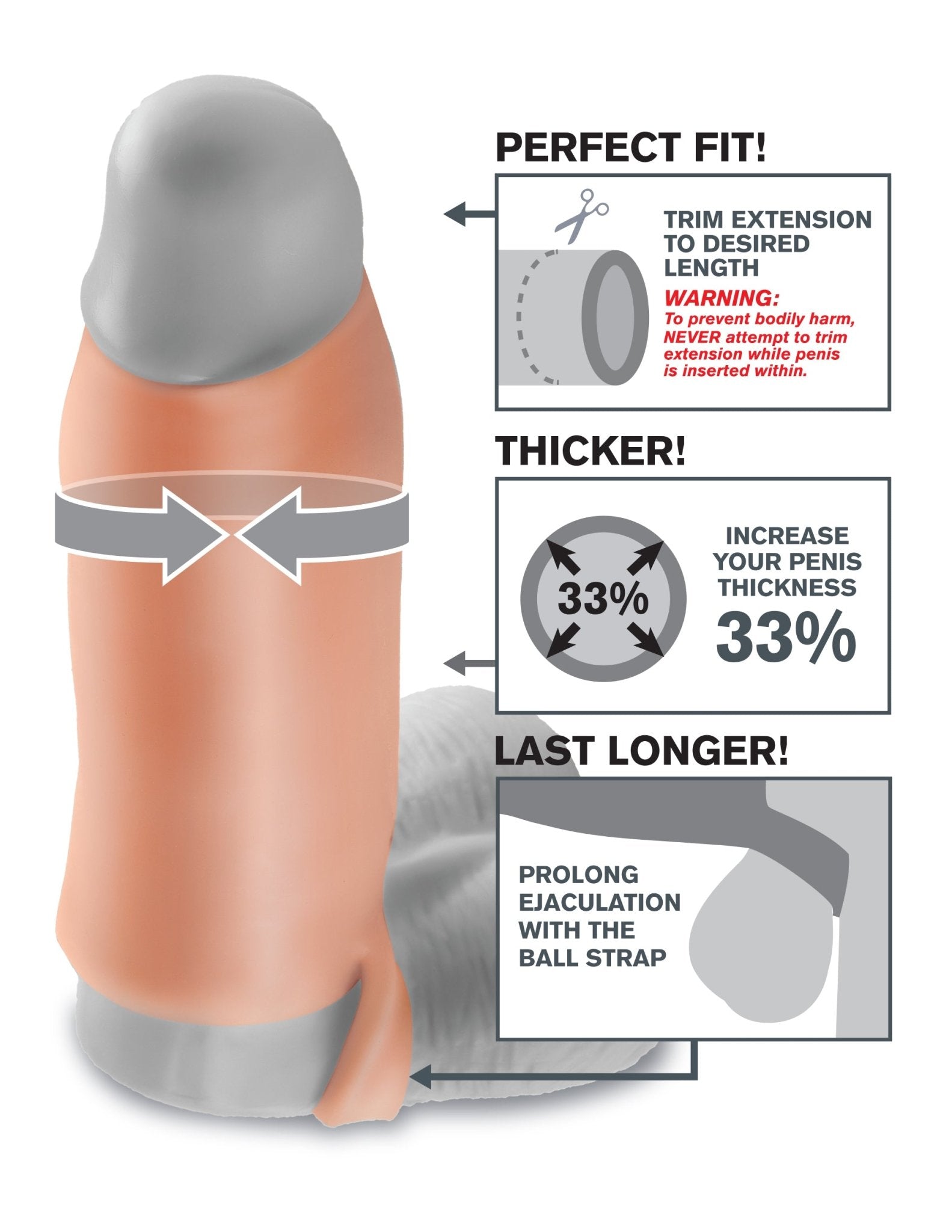 Fantasy X - tensions Real Feel Enhancer Xl - Flesh | Shop Lowest Prices at fonlove.shop