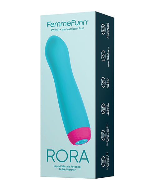 Femme Funn Rora Rotating Bullet - Turquoise | Shop Lowest Prices at fonlove.shop