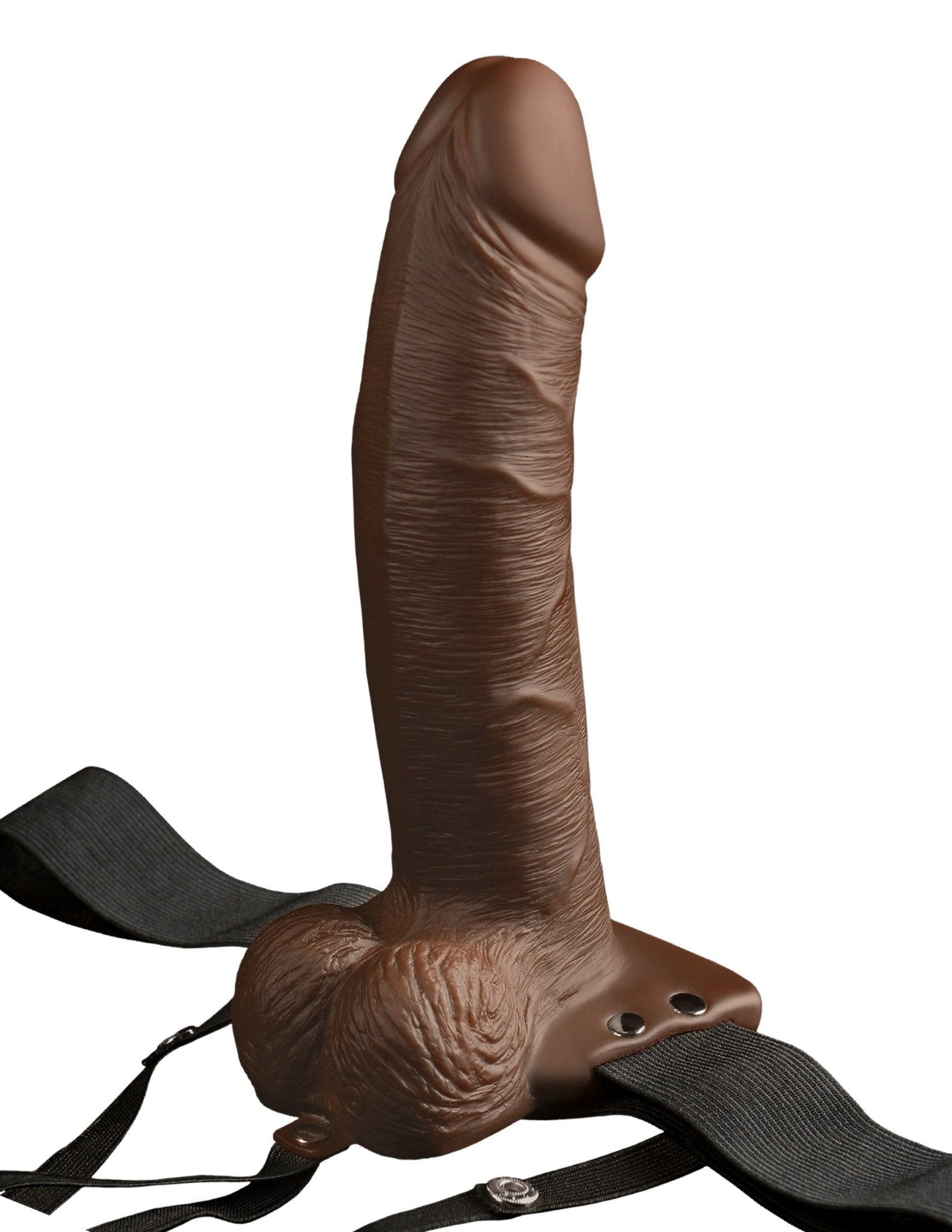 Fetish Fantasy Series 8" Hollow Rechargeable Strap On W/remote - Brown | Shop Lowest Prices at fonlove.shop