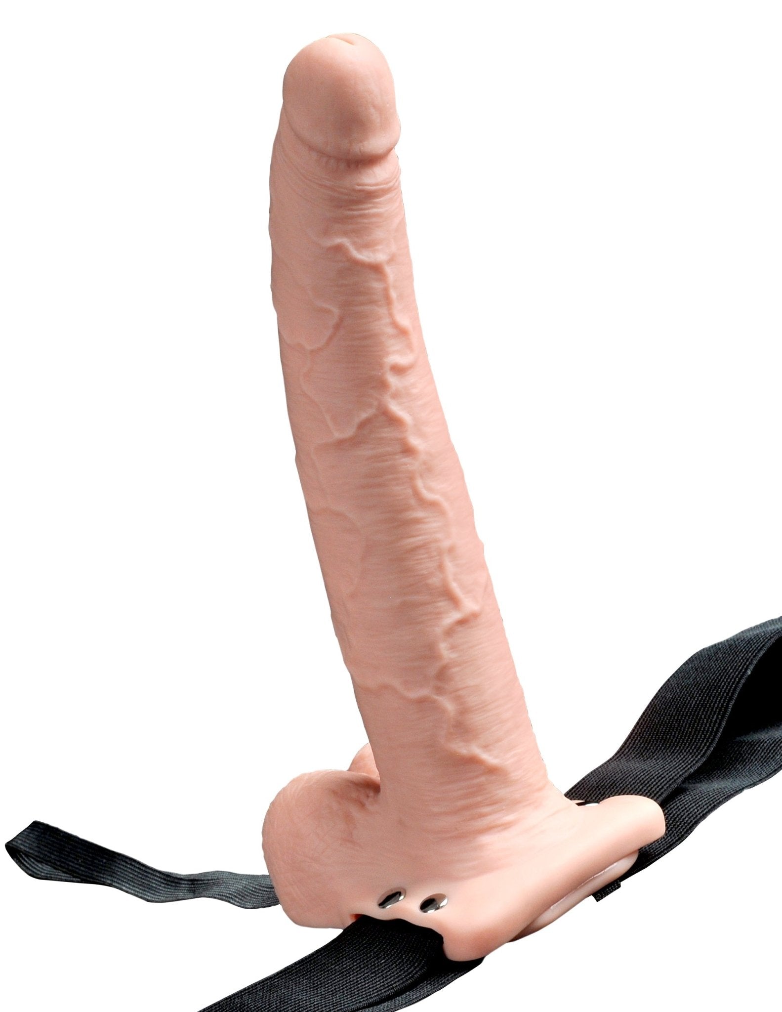 Fetish Fantasy Series 9" Hollow Rechargeable Strap On W/balls - Flesh | Shop Lowest Prices at fonlove.shop