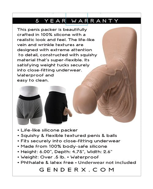 Gender X 4" Silicone Packer | Shop Lowest Prices at fonlove.shop