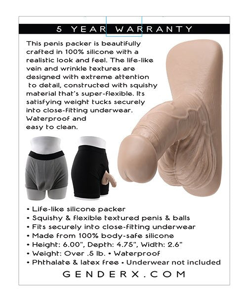 Gender X 4" Silicone Packer | Shop Lowest Prices at fonlove.shop