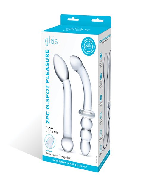 Glas 2 Pc G - spot Pleasure Glass Dildo Set | Shop Lowest Prices at fonlove.shop