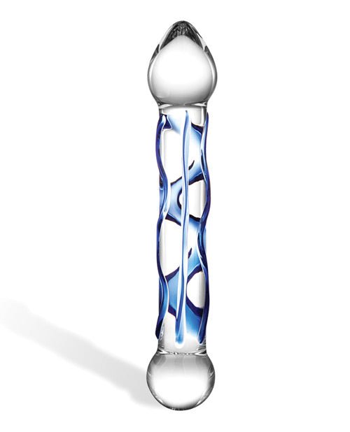Glas 6.5" Tip Textured Glass Dildo | Shop Lowest Prices at fonlove.shop
