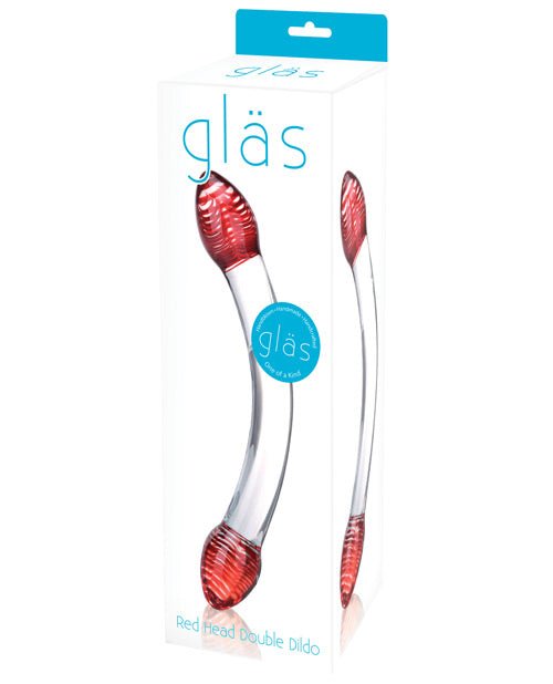 Glas Red Head Double 9" Glass Dildo | Shop Lowest Prices at fonlove.shop