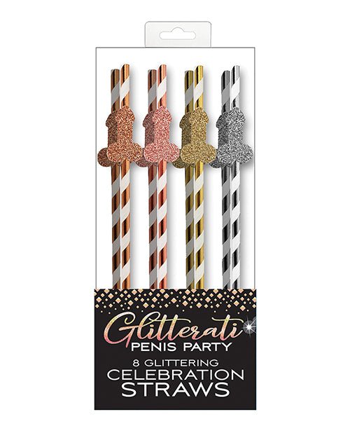 Glitterati Penis Party Straws - Pack Of 8 | Shop Lowest Prices at fonlove.shop