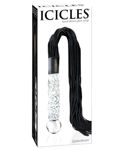 Icicles No. 38 Hand Blown Glass Handled Whip - Clear | Shop Lowest Prices at fonlove.shop
