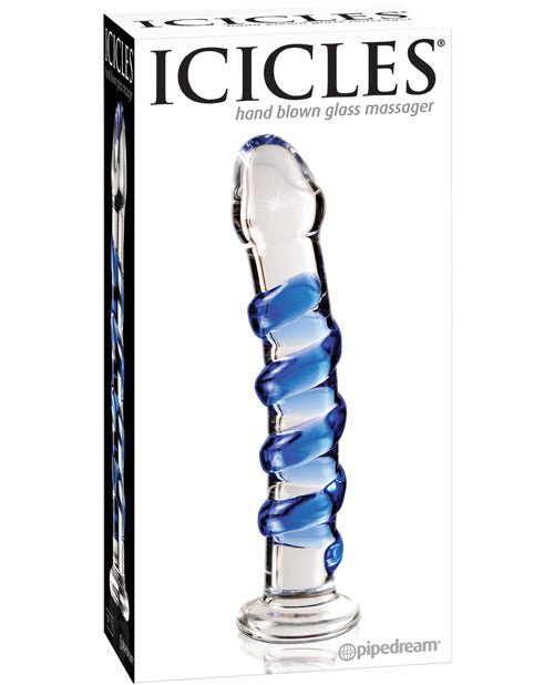 Icicles No. 5 Hand Blown Glass Massager | Shop Lowest Prices at fonlove.shop