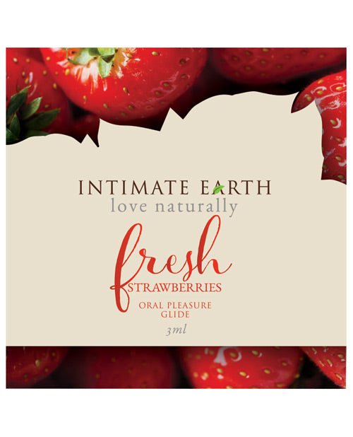 Intimate Earth Lubricant Foil - 3 Ml Fresh Strawberries | Shop Lowest Prices at fonlove.shop