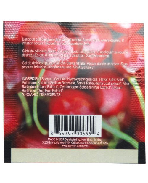 Intimate Earth Lubricant Foil - 3 Ml Wild Cherries | Shop Lowest Prices at fonlove.shop