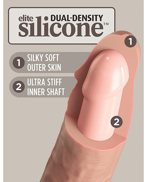 King Cock Elite 6" Dual Density Silicone Cock | Shop Lowest Prices at fonlove.shop
