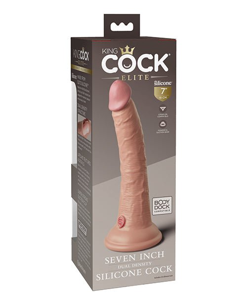 King Cock Elite 7" Dual Density Silicone Cock | Shop Lowest Prices at fonlove.shop