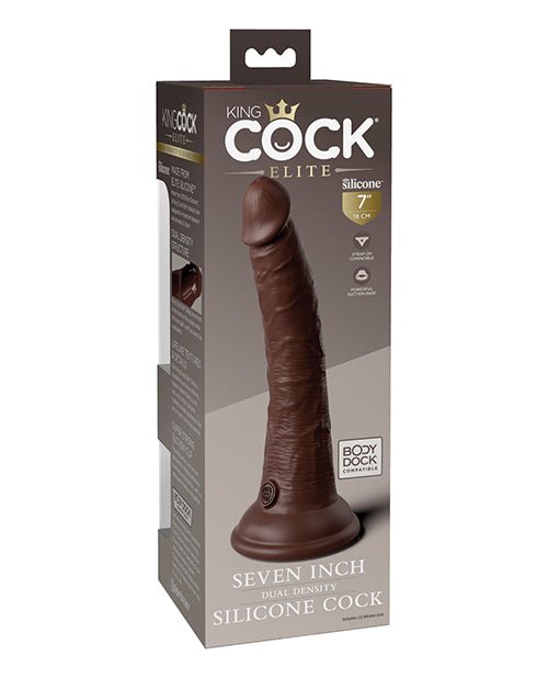 King Cock Elite 7" Dual Density Silicone Cock | Shop Lowest Prices at fonlove.shop