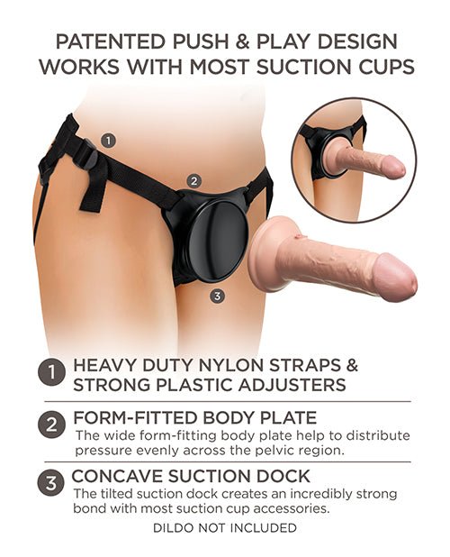 King Cock Elite Beginner's Body Dock Strap On Harness - Black | Shop Lowest Prices at fonlove.shop