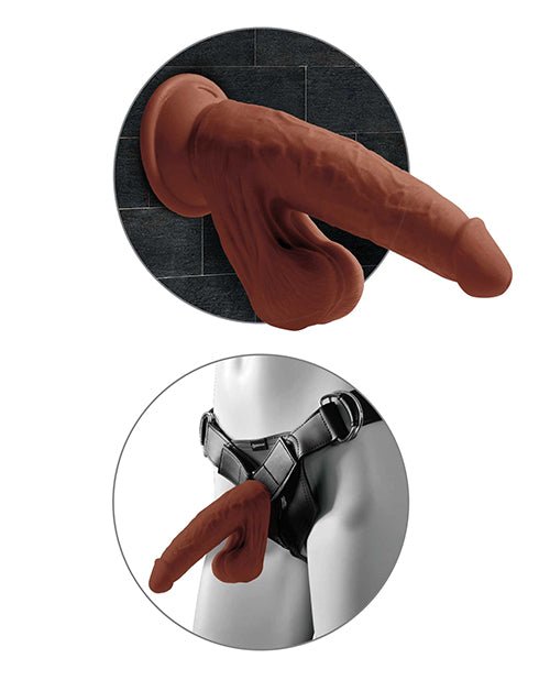 King Cock Plus 8" Triple Density Cock W/swinging Balls | Shop Lowest Prices at fonlove.shop