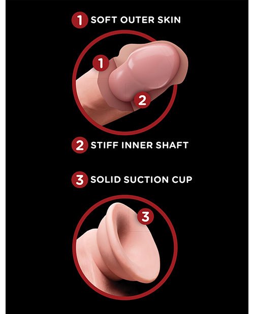 King Cock Plus Triple Density Cock W/swinging Balls - Ivory | Shop Lowest Prices at fonlove.shop