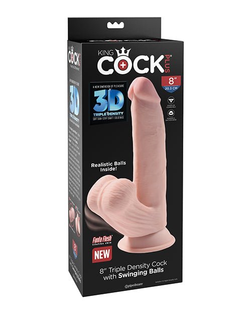 King Cock Plus Triple Density Cock W/swinging Balls - Ivory | Shop Lowest Prices at fonlove.shop