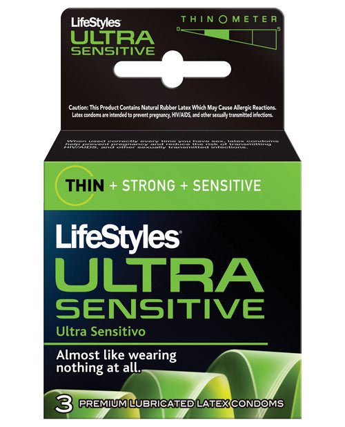 Lifestyles Ultra Sensitive - Box Of 3 | Shop Lowest Prices at fonlove.shop