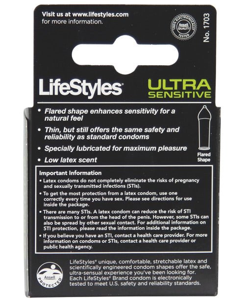 Lifestyles Ultra Sensitive - Box Of 3 | Shop Lowest Prices at fonlove.shop