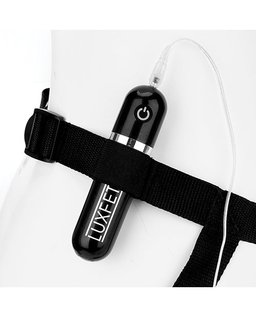 Lux Fetish 8.5" Realistic Vibrating Dildo W/strap On Harness Set | Shop Lowest Prices at fonlove.shop