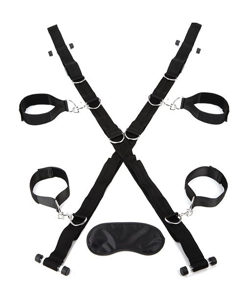 Lux Fetish Over The Door Cross W/4 Universal Soft Restraint Cuffs | Shop Lowest Prices at fonlove.shop