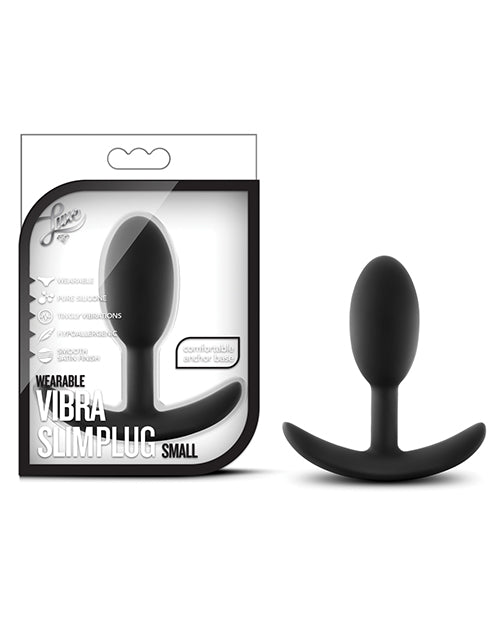 Luxe Wearable Vibra Slim Plug Small - Black | Shop Lowest Prices at fonlove.shop